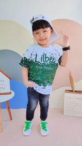 Kaos Anak Laki-Laki Putih Army Full Print Motif Unik Keren Lilbee KL 004