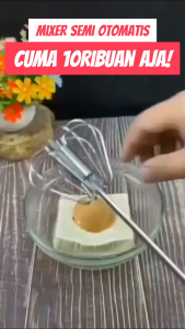 (Free BOX ISI 2 Pcs) - Ukuran Besar Better Beater Hand Mixer Otomatis Alat Pengocok Telur Adonan Kue Manual Kocokan Telor