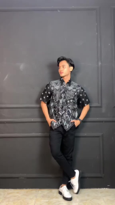 PAKET SERAGAM KEMEJA HEM BATIK 100 RB 4 BAJU PART I Baju Batik Pria Lengan Pendek