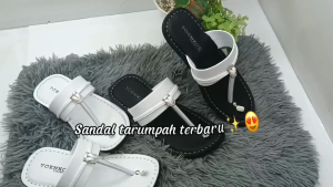 QWERTY - Sandal Slop tarumpah kekinian kulit sapi anti slip | SANDAL TARUMPAH KULIT PRIA NONSLIP TERMURAH | sandal kulit original terbaru
