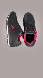 Sepatu Sekolah Casual Wanita Tali Ando Prodiva 02 Black/Phusia (37-40)