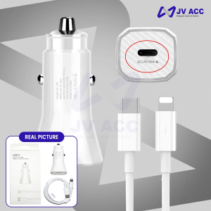 CAR CHARGER CASAN MOBIL FAST CHARGING 25W USB C TO 8 PIN FOR IPHONE 11 12 13 14 PRO MAX