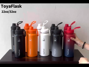 ToyaFlask Tumbler Water Bottle Accessories Wide Mouth with Cap Lid Vacuum Insulated Tumbler Hot And Cold Drinking Cup