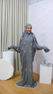 Mukena Terusan Dewasa Bordir Butterlove Mukenah Lajuran Mewah