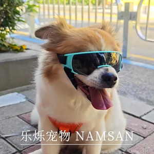 【Tech-savvy】 Whisker YUJINX Pet  Multicolor Sun Protection Pet Sunglasses Portable Protection Windproof Sun Shading Dog Protection Glasses Dog
