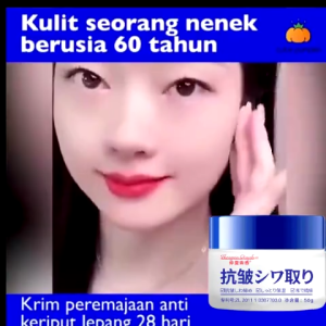 Japan Krim Wajah Anti Kerut dan PeMemudarkan Keriput Muka Dan Garis Halus Mengencangkan Kulit 50 gr