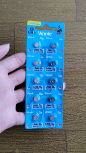 Vinnic AG4 Baterai jam tangan Vinnic L626F LR66 Alkaline 1.5V Original (1 BIJI BUKAN PER LEMBAR)