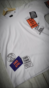 SMR APPAREL Baju kaos oversize Tshirt Oversize cotton combed 24s Pria & Wanita - On Time