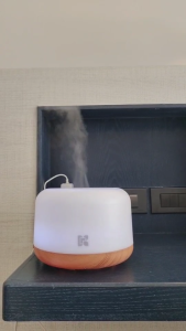 เครื่องพ่นไอน้ำอโรม่าเครื่องพ่นน้ำหอม เครื่องทำความหอม เเนว Muji -เครื่องทำความชื้น เครื่องพ่นน้ำหอม ความจุ 500ml. น้ำมันหอมระเหย