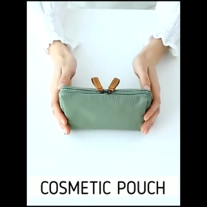 Tempat Kosmetik Anti Air Resleting Nylon Cube Pouch Kantong Make Up Serbaguna JCW276