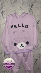 baju dan celana joger anak usia 1 tahun sampai 5 tahun motif hallo rabbit