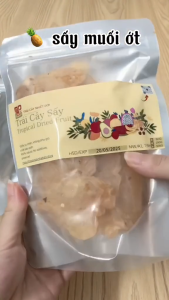 Thơm dứa sấy muối ớt vị chua cay siêu ngon snack ăn vặt tốt cho sức khỏe