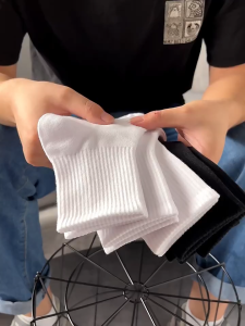 Set of 10/5Pairs Plain Ankle Socks High cut sport socks Crew High/mid Socks for basketball sport socks