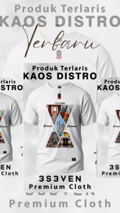 T-shirt Baju Kaos Distro Premium Pria Dewasa Klasik Cotton 24 S - 3S3ven Clothing Official