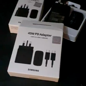 (SG LOWEST) Samsung 45W Charger - Super Fast Charging 2.0 - USB to Type C Cable - For Galaxy S24 S23 S22 - Travel