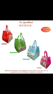 Kantong Belanja Tas Spunbond Tas Kain Goodie Bag (Isi 12 Pcs-T.LSPT20)