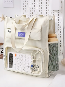[HY] Bag Tuisyen Pelajar Kanak-Kanak Student Canvas Tuition Bag School Bag Tote Bag Shoulder Bag School Gift 小学生手提学习补习袋