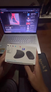 Chuột Không Dây Công Thái Học S8 Hoạt Động Êm Ái Pin Sạc Dùng Lâu Tương Thích PC & Laptop Bảo Vệ Sức Khỏe