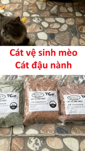 Orgo - Cát đậu phụ Tofu Cát vệ sinh cho mèo Vcat 3L cát đậu nành Việt