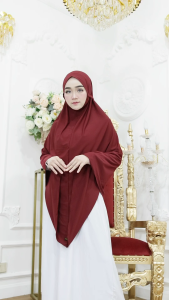 HIJAB BERGO JERSEY KOREA SYARI SERIA POLOS/BERGO JERSEY DAILY SYARI POLOS TALI (Size Jumbo/Syari)