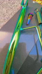 Paket Standar Samping Ring 17 Hijau Rainbow Green Plus Selahan Engkol Kick Starter