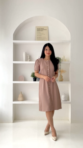 Dress Square Neck Selina / Dress wanita/ Murah