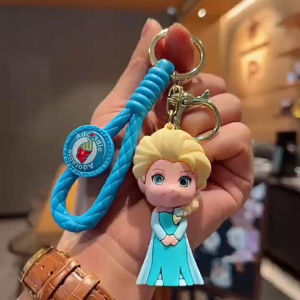 (SG Seller) Kawaii Disney Keychain Frozen Elsa Anna Figure Cute Model Keyring Ornament Car Pendant Kids Toys Gift Mobile Phone Bag Accessories-WJ121