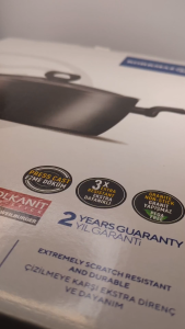 Korkmaz Nora Non-Stick Stock Pot (Soup Pot) - 28x13.7cm Free From PFOA Cadmium and Lead Made in Turkey