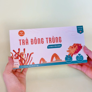 Dr. Trung – Trà túi lọc Đông trùng hạ thảo vị Nguyên bản | Giảm cơn đau đầu dễ ngủ hỗ trợ gan thận