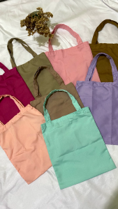 Totebag Soft Colour Bahan Polyester Lembut
