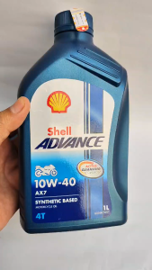 1 DUS OLI SHELL ADVANCE AX7 1L 10W - 40 SYNTHETIC ISI 12 BOTOL