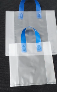 1KG TÚI QUAI XÁCH TRONG SUỐT QUAI XANH DƯƠNG