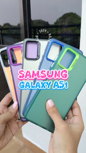 Hard Case For S4MSUNG A51 Hologram Mika Casing Hybrid Silicon Cover Macaron