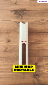 Adzkia35 Alat Pel Lipat / Mini Mop Portable Pembersih kaca & Ruangan Praktis Multifungsi Serbaguna