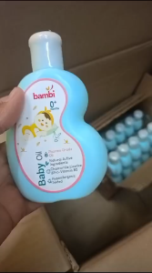 BAMBI Baby Oil 100ml - With Chamomile & Anti Irritant Complex minyak