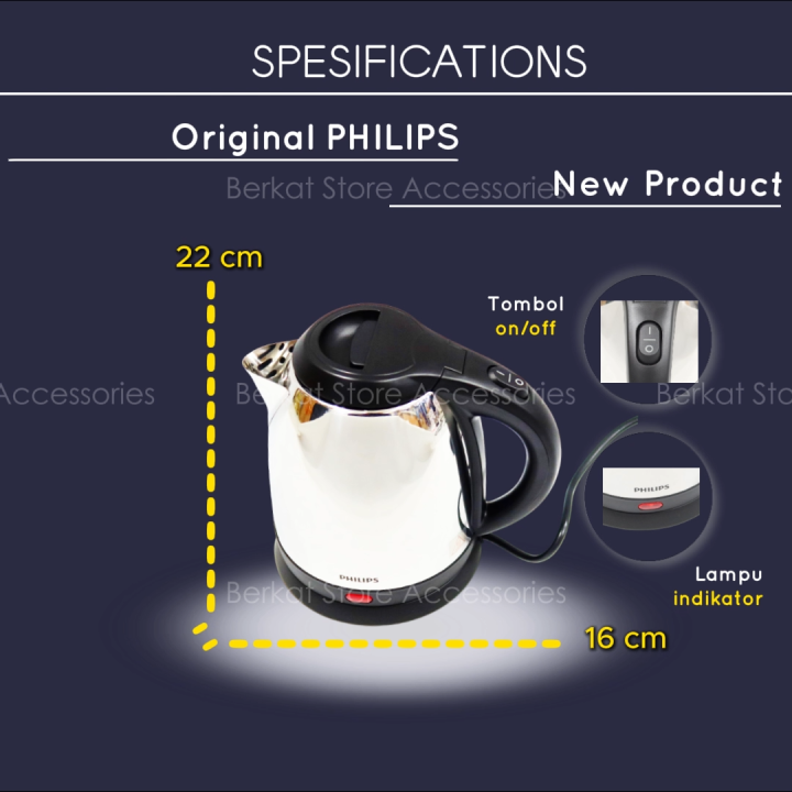 Philips Kettle HD9303 Teko Listrik Philips HD9303 12 Liter