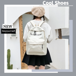 LHShoess แนะนำกระเป๋าเป้แฟชั่น พิมพ์ตัวอักษรภาษาอังกฤษ งานดีมาก เหมาะกับกระโปรงทุกตัว ใส่ของได้เยอะ แต่งซิป จะไม่มีได้ยังไง