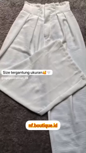 PREMIUM AIRFLOW CRINCLE / Malva Highwaist Pant Crincle BY NF