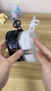 Cute Doll Accessories: Transparent Storage Bag & Fashion Dust Mask Headgear