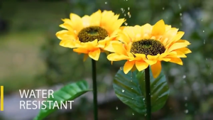 Vimite Sunflower Led Solar Lights solar christmas lights outdoor waterproof Realistic LED Sunflower Decorations Stake Lights Durable Rechargeable LED Solar Flowers Lights Outdoor Garden Waterproof For Patio Lawn Yard Pathway  Light Diwali