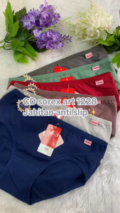 (12 Pcs) SOREX 1228 - CELANA DALAM WANITA SOREX ART 1228 BAHAN KATUN UKURAN MLELQL SOFT & COMFORT