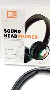 Handsfree Bando Bluetooth PPT-510 RGB 4 Colour Light Headset Wireless V5.1 Sound Headphone