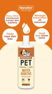 Nanovet® Dental Care Water Additive for Cat and Dog (500ml)