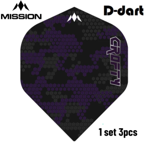 Mission Dart Flights - Joe Croft STANDARD 100 Micron Solo Darts Flight For Soft and Steel Darts