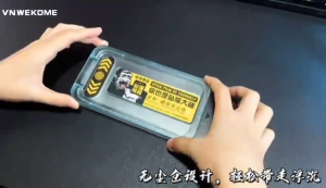 Kính cường lực King Kong trong WTP-034 có khung tự dán full màn thương hiệu WEKOME