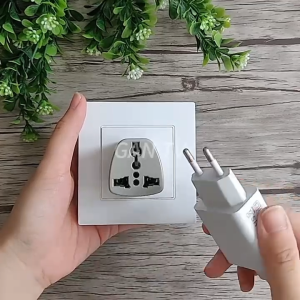 Heavy Duty Safe Universal Adaptor 2 Pin To 3 Pin 13A Multi Travel Adapter Converter Plug Socket (China to Malaysia)GANTV