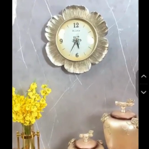 CT222C058 INTERY นาฬิกาดอกไม้ ใบไม้ Wall Clock Art นาฬิกาติดผนัง ไฟติดผนัง