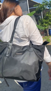 MFC - Tote Bag Wanita Resleting Ukuran Besar Untuk Kuliah Kerja Bahan Premium Realpict