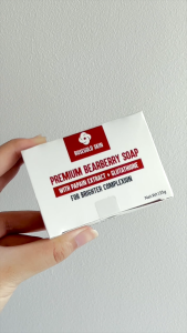 Premium Bearberry Soap with Papain Extract + Glutathione (For Brighter Complexion) Rosegold Skin