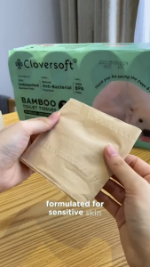[Carton Deal] ❤️ Cloversoft Official Unbleached Bamboo Toilet Roll Tissues 3 Ply 200 Sheets [10 rolls per pack]
